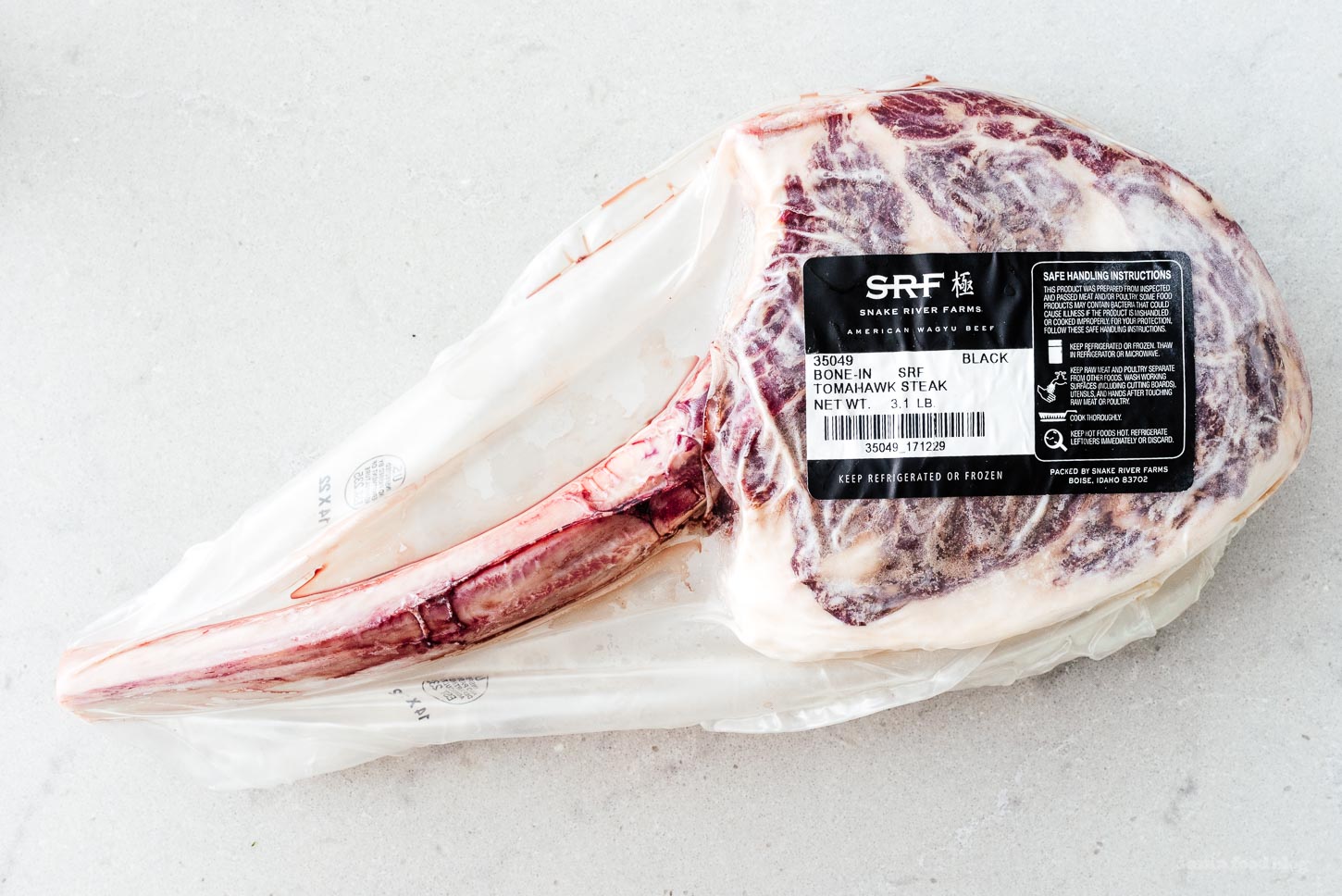 snake river farms tomahawk steak | www.iamafoodblog.com